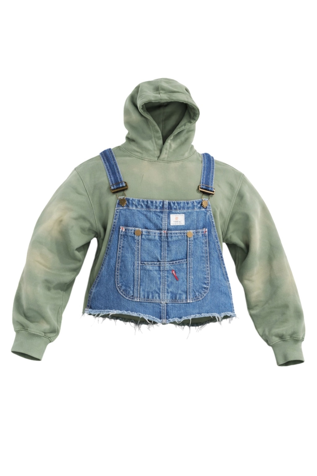 Cropped Overall Hoodie